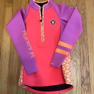 Hurley neoprene wetsuit top womens size small
